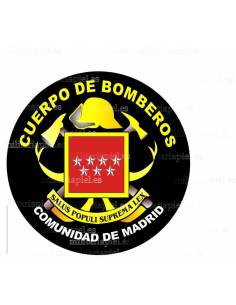 ADHESIVO CUERPO DE BOMBEROS COMUNIDAD DE MADRID