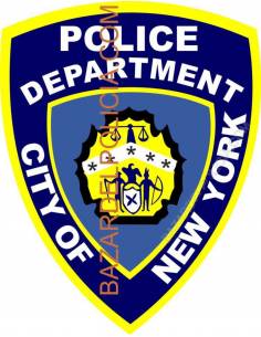 ADHESIVO POLICE DEPARTMENT NEW YORK