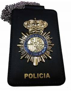 PORTAPLACAS POLICIA NACIONAL ( PLACA INCLUIDA )